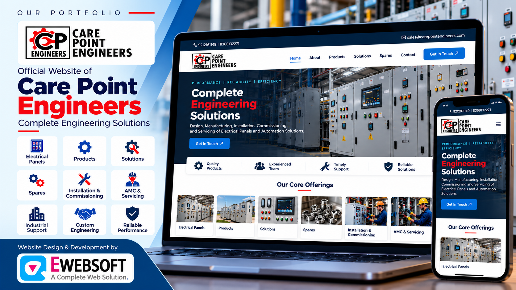 Care Point Engineers Website Design | Ewebsoft